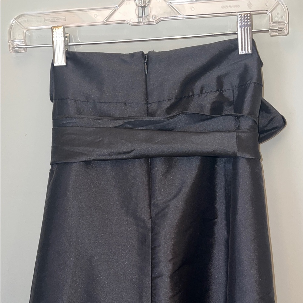 Adrianna Papell Elegant Black Maxi Skirt with Tie Detail and Pockets Sz 14 - Picture 6 of 8